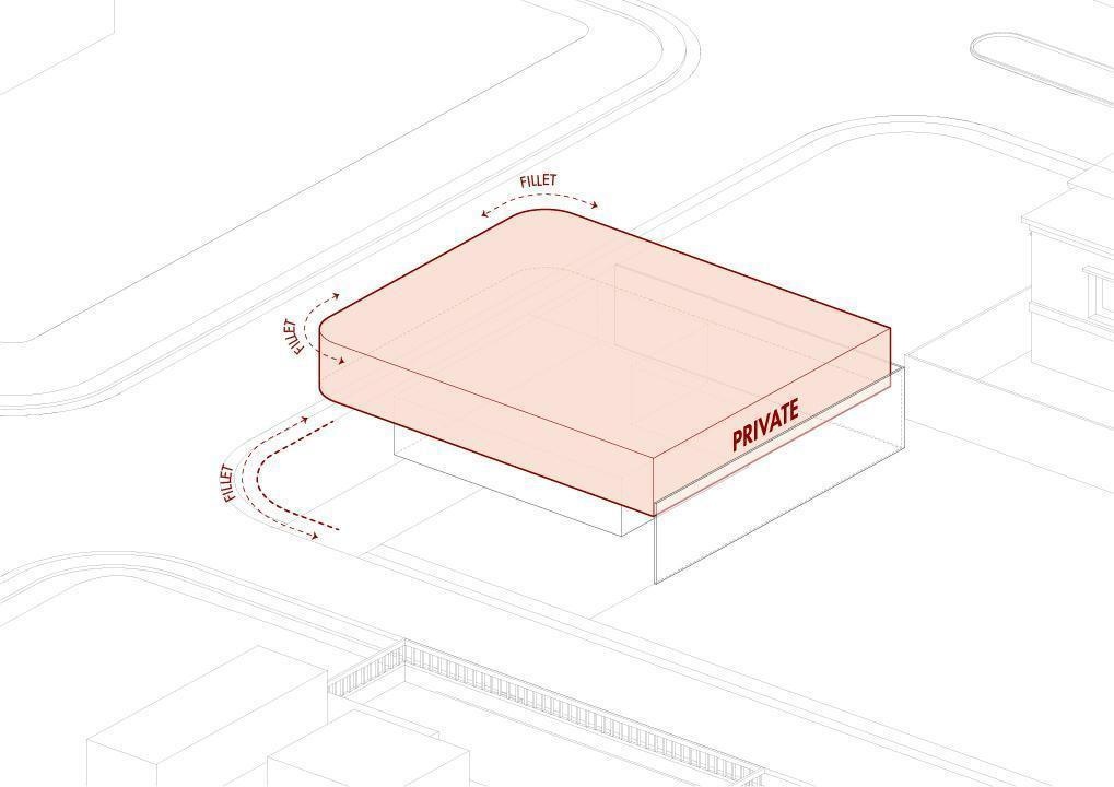 Explore the architectural drawings of Split Mass Residence by K-Thengono Design Studio to see how the split volumes, office, private living spaces, pool and rooftop are arranged across the site.