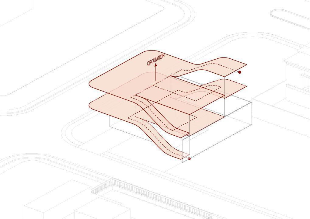 Explore the architectural drawings of Split Mass Residence by K-Thengono Design Studio to see how the split volumes, office, private living spaces, pool and rooftop are arranged across the site.