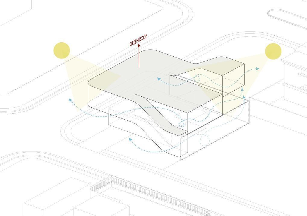 Explore the architectural drawings of Split Mass Residence by K-Thengono Design Studio to see how the split volumes, office, private living spaces, pool and rooftop are arranged across the site.