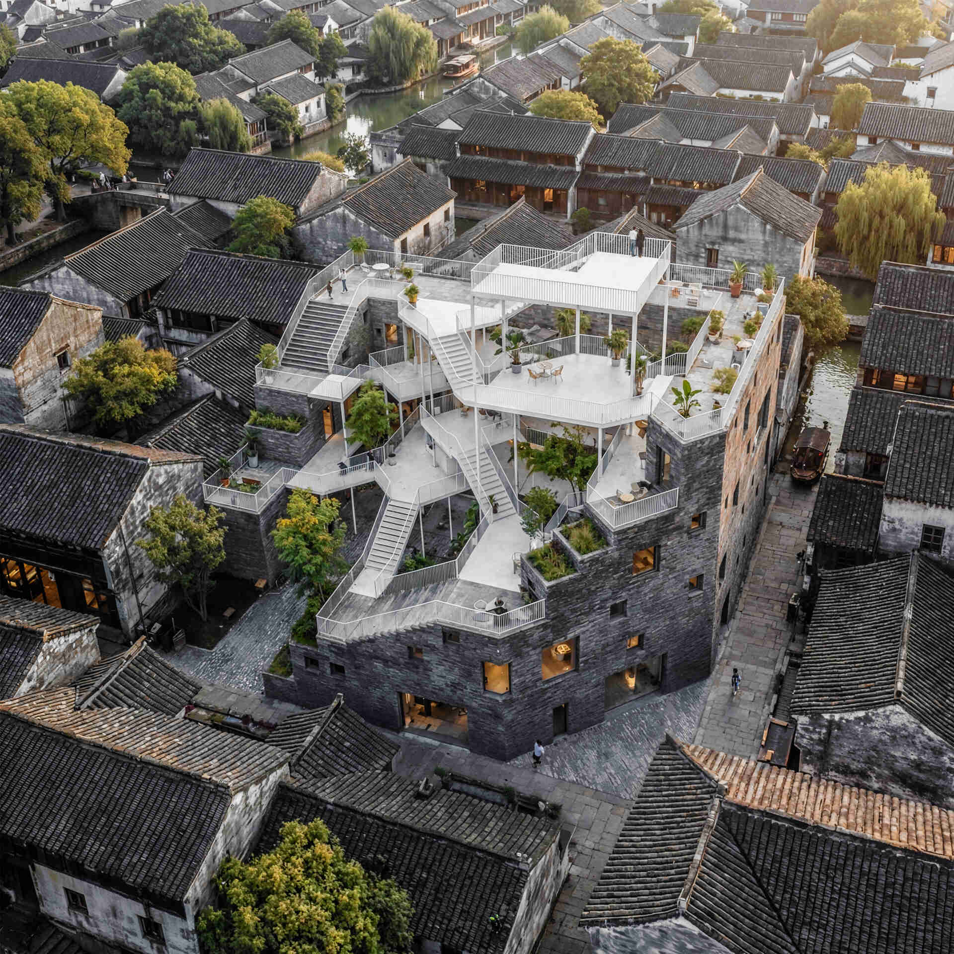 Ascending Ground Community Library by Hao Zhong.
