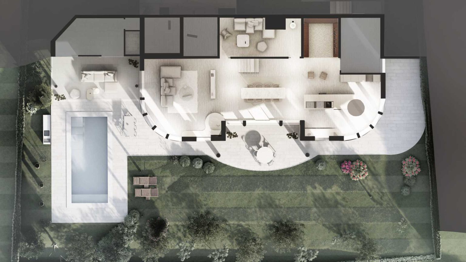 See the floor plans and section diagram for this Lausen, Switzerland renovation and discover how KOHLERSTRAUMANN transformed the interior layout without changing the home's exterior.