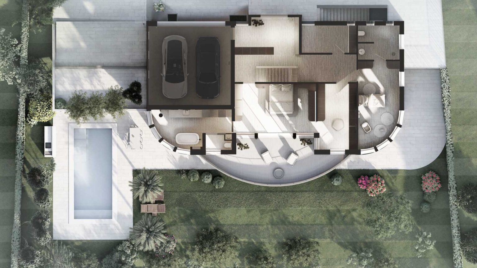 See the floor plans and section diagram for this Lausen, Switzerland renovation and discover how KOHLERSTRAUMANN transformed the interior layout without changing the home's exterior.