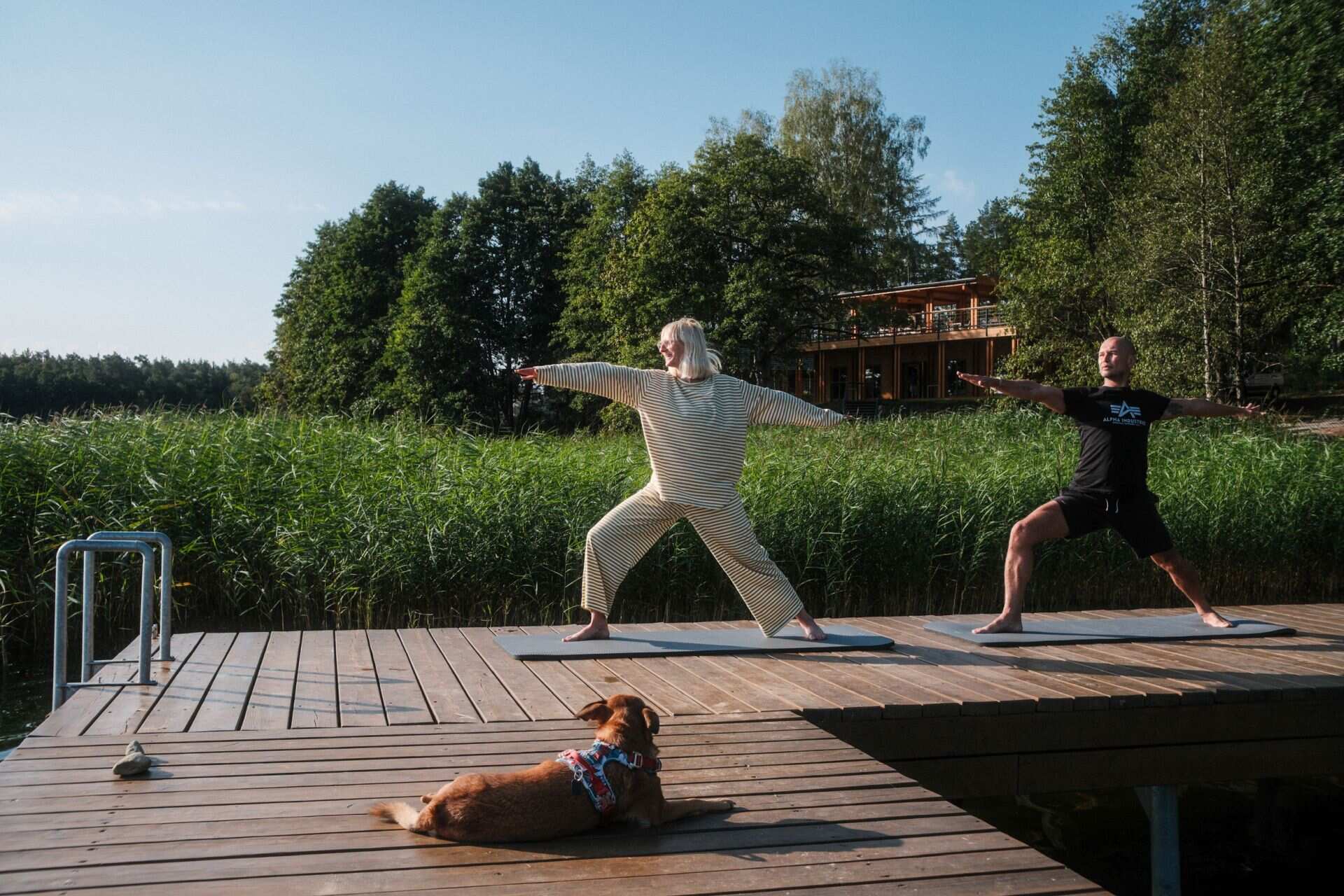 Explore the year-round appeal of Kalbornia Mazury, from swimming in the lake during summer to forest walks and evenings beside the fireplace in winter.