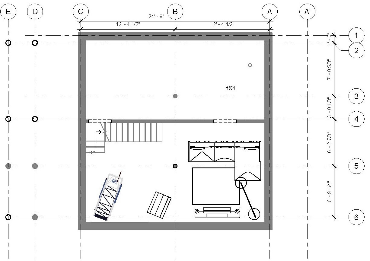 Explore the architectural diagrams and floor plans of #7StarGeneral_House in Ottawa, showing how a modest post-war house was transformed into a contemporary two-story family home.