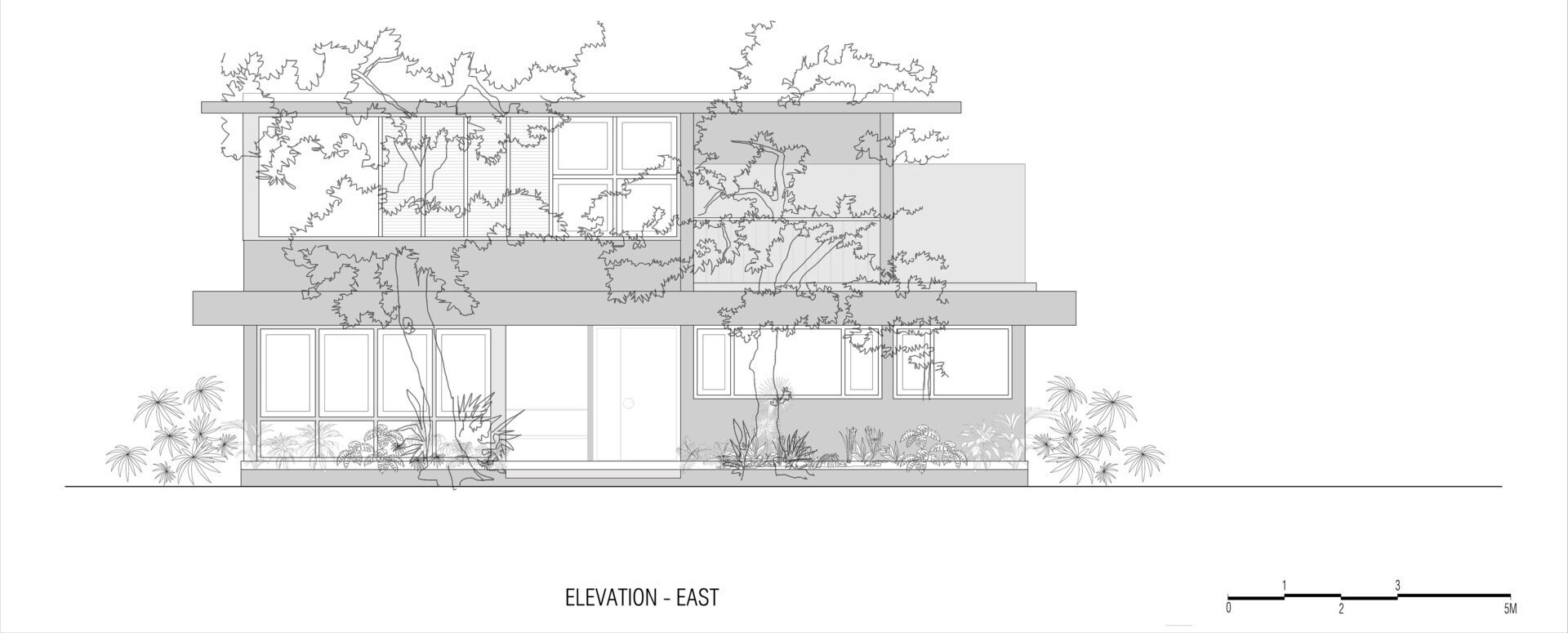 Explore the architectural planning behind House Beyond the Mango Trees by inLe architects, a contemporary Indian residence designed around existing trees, natural light, and ventilation.