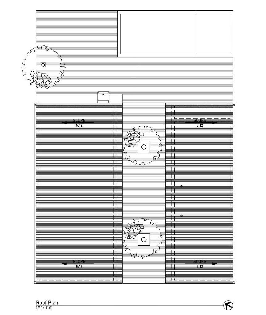 Explore the architectural drawings and floor plans of Serentha Cabin by ORTO STUDIO in Baja California, Mexico. Site plans, elevations, building sections, and ventilation diagrams reveal the layout of this minimalist two-volume cabin and its climate-responsive design.